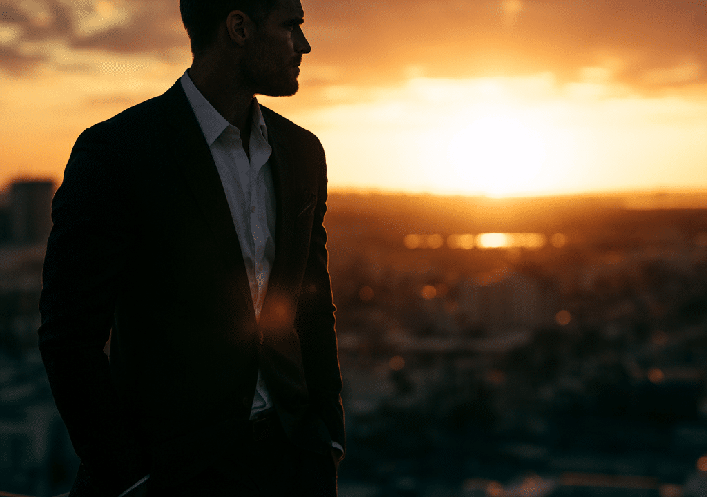 u Successful young professional standing on a rooft e c a c e f f